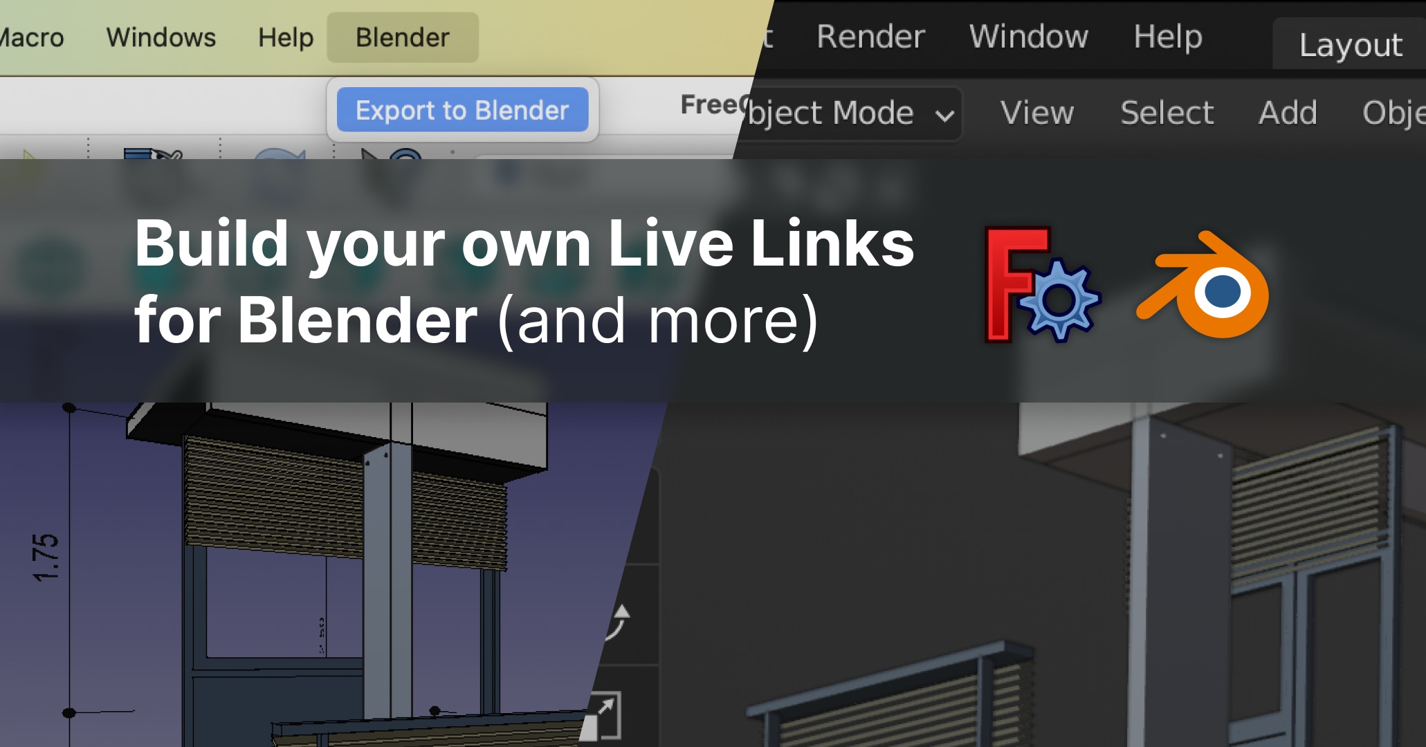 Blender FreeCAD Live Link