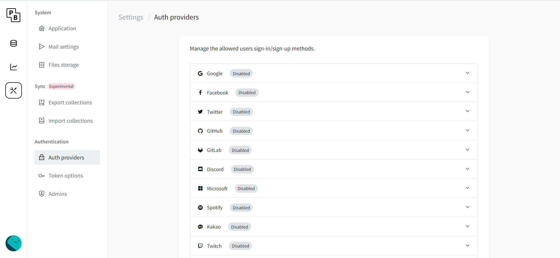 PocketBase Third-party Auth